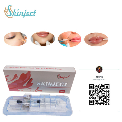 Enjekte Edilebilir Skinject Derin HA Dermal 2ml Dudak Dolguları Yanak Çene Nazolabial Kıvrım