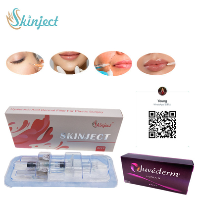 Enjekte Edilebilir Skinject Derin HA Dermal 2ml Dudak Dolguları Yanak Çene Nazolabial Kıvrım