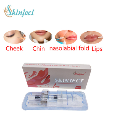 Enjekte Edilebilir Skinject Derin HA Dermal 2ml Dudak Dolguları Yanak Çene Nazolabial Kıvrım