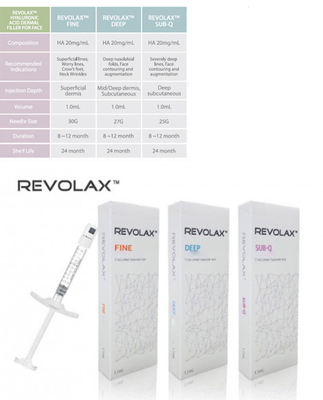 Revolax Fine Deep Sub-Q Hyaluronik Asit Çapraz Bağlantılı Dermal Dolgu 1.1ml