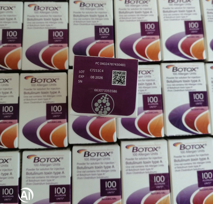 Anti kırışıklık botulinum toksin allergan 100IU 150iu  enjeksiyonları ' Na