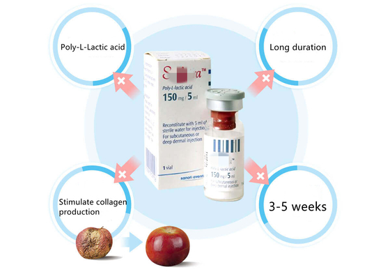 5ml Poly L Laktik Asit Dolguyu Enjekte edilebilir Dermal Dolgu 3D PLLA