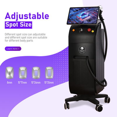 Tüm Cilt Tipleri için Gelişmiş Lazer Saç Kaldırma Makinesi Çok Dilli Arayüz 755 808 940 1064nm Dalga Uzunluğu