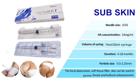 10 ml 20 ml HA Kıç Büyütme Kıç ve Meme için Dermal Dolgu