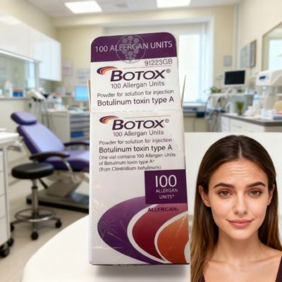 Allergan Enjekte Edilebilir Botox 100u Yüz İçin onabotulinumtoxinA Tip A Yüz Kırışıklıklarını İyileştirir