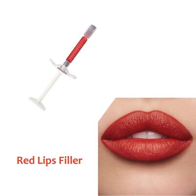 Özelleştirme 1ml 24mg/Ml Kırmızı Dudak Dolgusu Enjeksiyonu Dudak dolguları