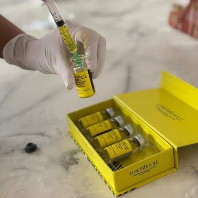 Şişe başına 10 ml yağ çözücü limon şişesi Lipolitik çözeltisi