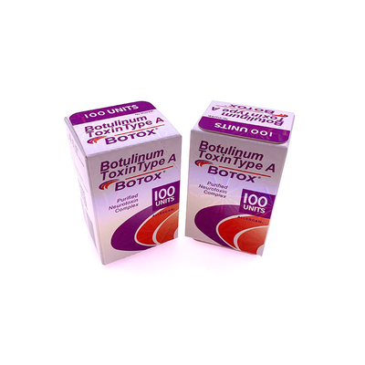 Yeni stil Tip A 100 ünite Allergan Botulinum Toksin Botoksu Yüz kırışıklıkları için