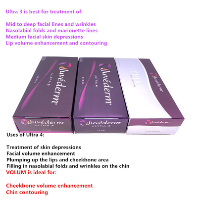Dudaklar için Juvederm Ultra 4 Dermal Dolgu Cilt Dermal Dolgu Hyaluronik Asit Dermal Dolgu