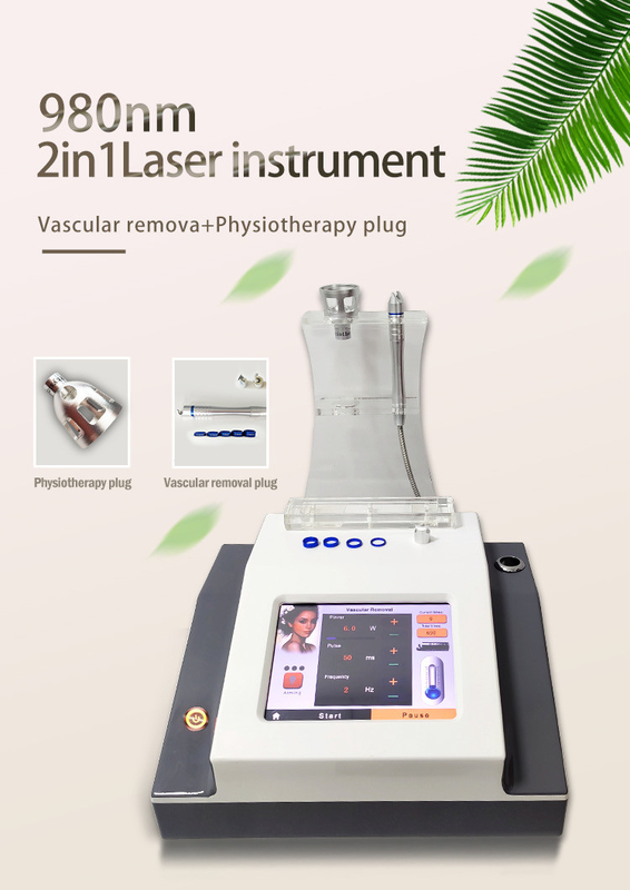 980 Nm 2+ 1 Diyot Lazer Terapi Cihazı Salon için Yüz Güzellik Makinesi