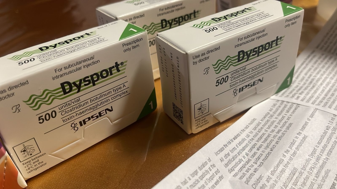 Dysport 500U, kırışıklığı azaltmak için A Tipi Botulinum Toksin