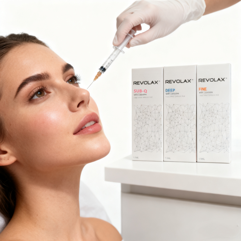 Revolax 1.1ml Derin Dudak Dolgusu Çapraz Bağlı Jel Hyaluronik Asit Enjeksiyon Dudaklar Dermal Dolgu