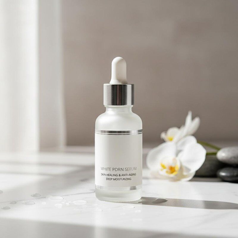 Cilt İyileşmesini ve Yaşlanma Karşıtı Etkileri Destekleyen, Derin Nemlendirme Özellikli Beyaz Polideoksiribonükleotit (PDRN) Serumu