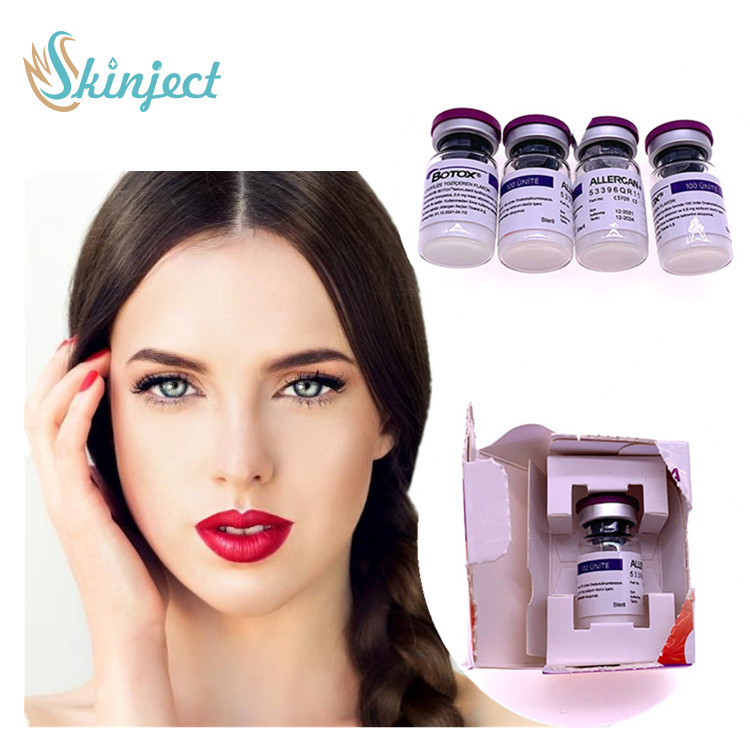 Yeni stil Tip A 100 ünite Allergan Botulinum Toksin Botoksu Yüz kırışıklıkları için