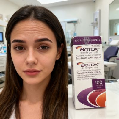 Botoks Allergan 100 Ünite Yüz Kırışıklık Giderici İnce Çizgilere Odaklanır Botox Kozmetik Enjeksiyonları Yüz Pürüzsüzlüğünü Artırır